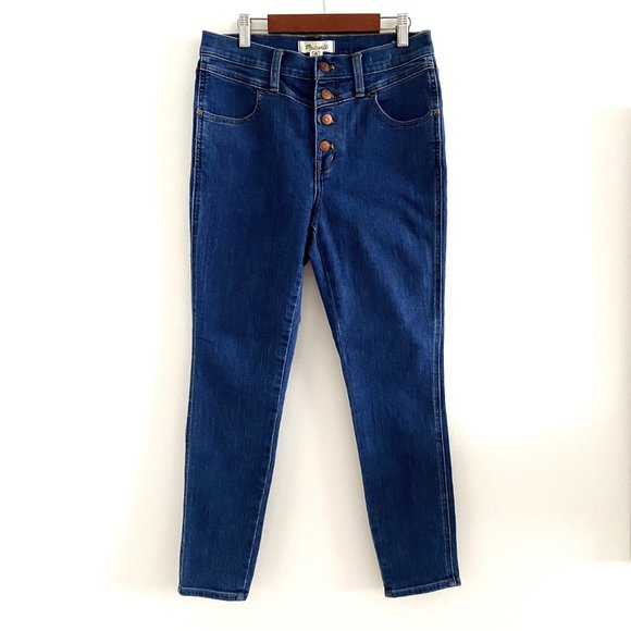 Madewell 10" High-Rise Roadtripper Button Front Jeans - Picture 4 of 16